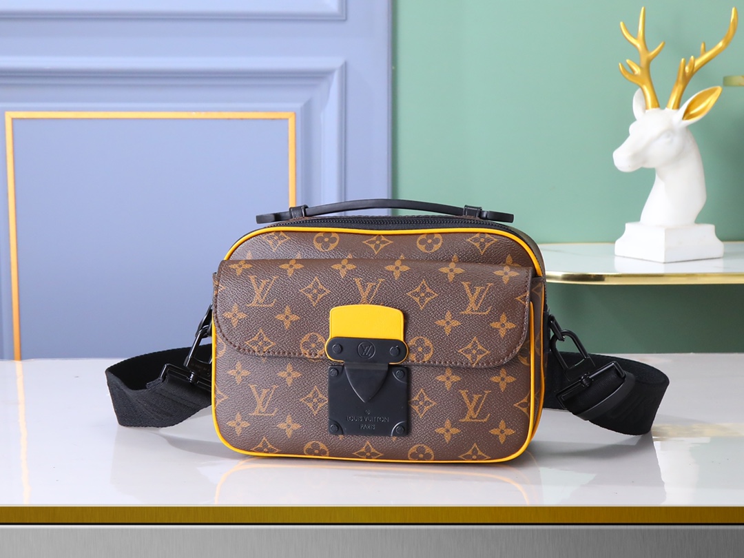LV Classic Handbag Monogram Reverse Model M43986 Multiple Compartments